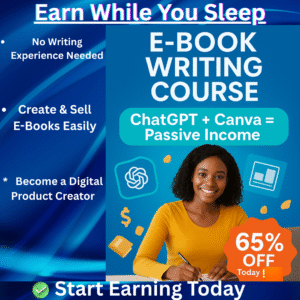 E-book Writing Course: Chart GPT + Canva = Passive Income